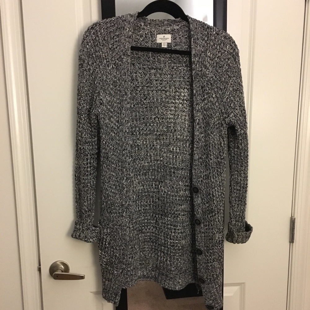Long Cozy American Eagle Cardigan
